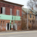 Abandoned,Houses,In,Detroit,,Michigan.,This,Is,A,Deserted,Building